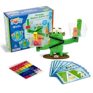 Learning Resources, Numberblocks, Blockzee, Balansujące klocki, gra zręcznościowa, 76 elementów