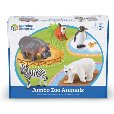 Learning Resources, Zwierzęta w ZOO, zestaw dużych figurek, 5 szt.