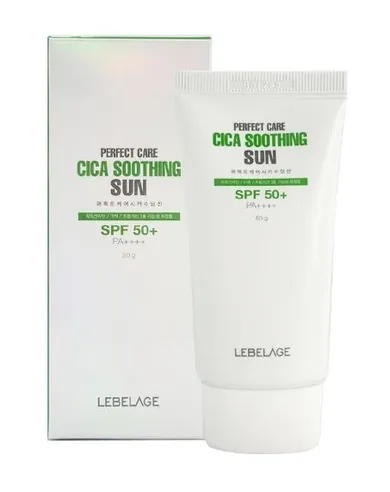 Lebelage, Cica Soothing Sun, krem do twarzy, SPF50+, 50g