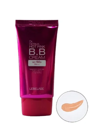 Lebelage, Dr Derma, Hot Pink, krem BB, SPF50+, 30 ml