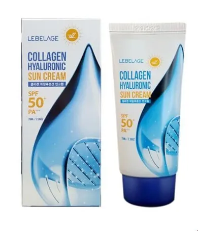 Lebelage, krem do twarzy SPF50+ z kwasem hialuronowy, 70 ml