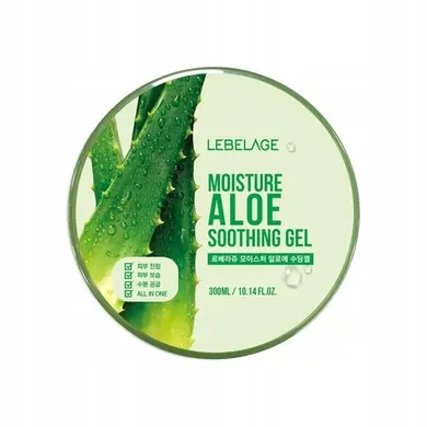 Lebelage, żel do twarzy i ciała, aloe purity 100%, 300 ml