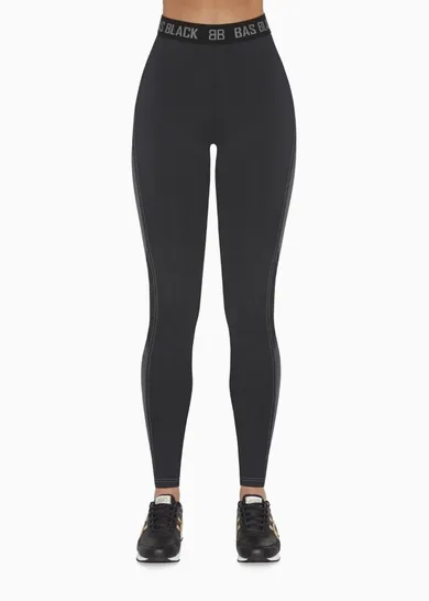 Legginsy damskie, czarne, Hyper, Bas Bleu