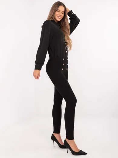 Legginsy damskie, czarne, Jean Louis Francoise