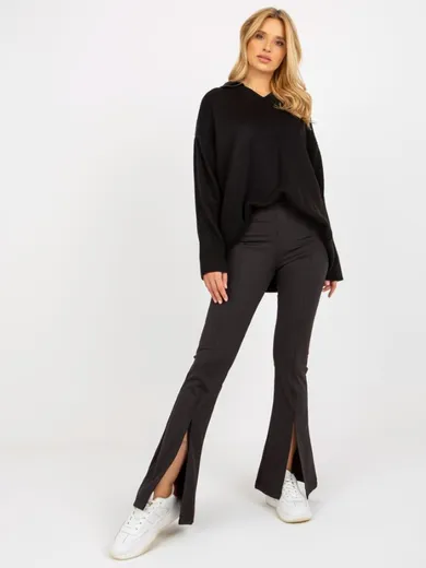 Legginsy damskie, czarne, My Red Lips