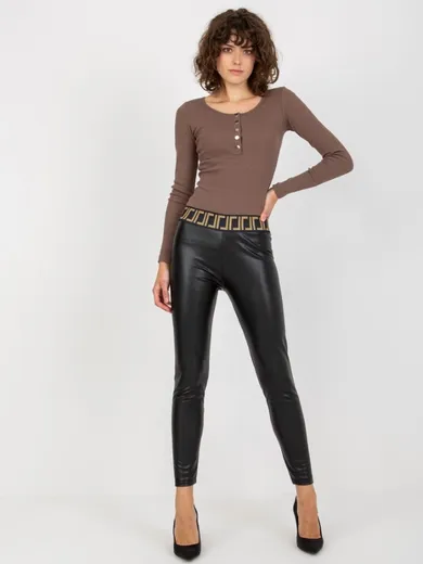 Legginsy damskie, czarne, Relevance