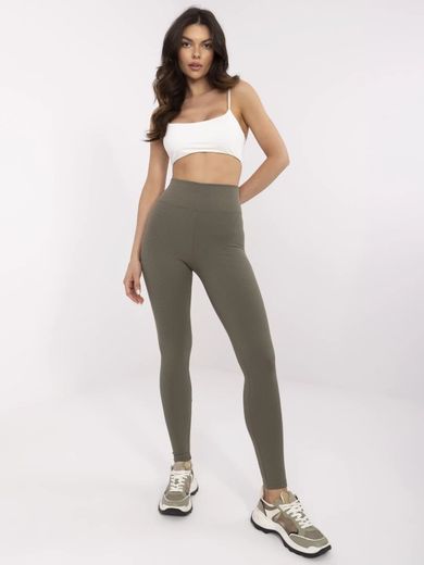 Legginsy damskie, khaki, Relevance