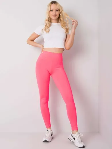 Legginsy damskie, różowe, Ex Moda