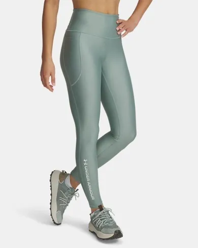 Legginsy damskie, zielone, Under Armour