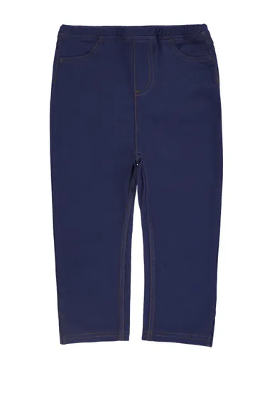 Legginsy dziewczęce 3/4, niebieskie, Tom Tailor