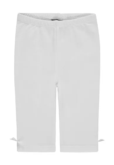 Legginsy dziewczęce, białe, Kanz