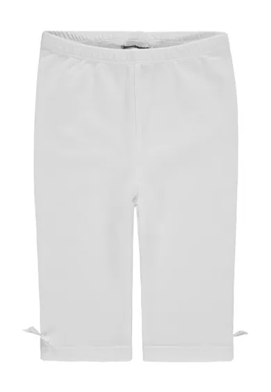 Legginsy dziewczęce, białe, Kanz