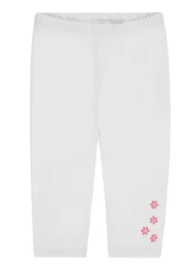 Legginsy dziewczęce, białe, kwiatki, Tom Tailor