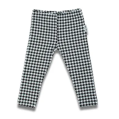 Legginsy dziewczęce, biało-czarne, Nicol