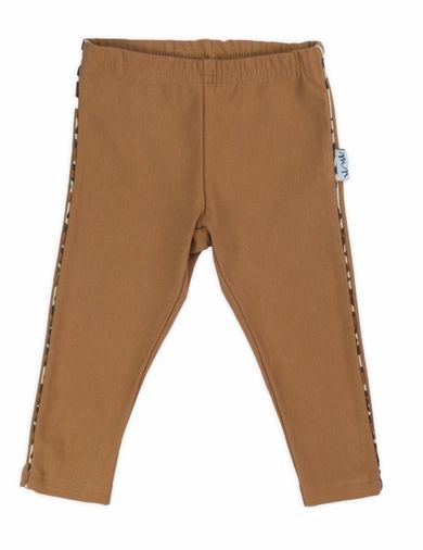 Legginsy dziewczęce, brązowe, Nicol