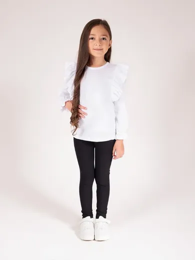 Legginsy dziewczęce, czarne, Nicol