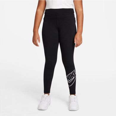 Legginsy dziewczęce, czarne, Nike Sportswear Essential