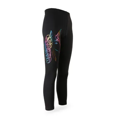 Legginsy dziewczęce, czarne, Tup Tup