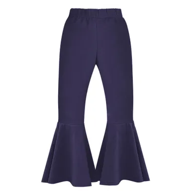 Legginsy dziewczęce, dzwony, granatowe, Pinokio