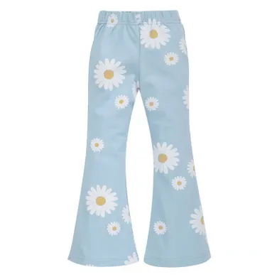 Legginsy dziewczęce, dzwony, niebieskie, Pinokio