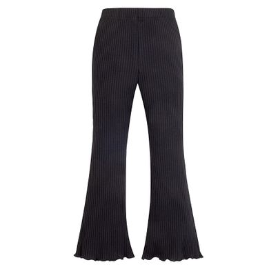 Legginsy dziewczęce, dzwony, prążkowane, czarne, Pinokio