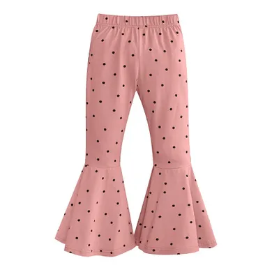 Legginsy dziewczęce, dzwony, różowe, Pinokio