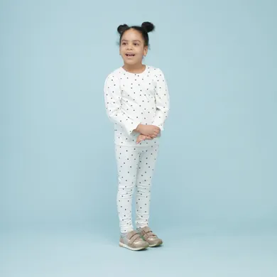 Legginsy dziewczęce, ecru, Pinokio