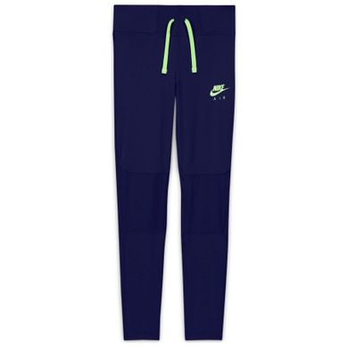 Legginsy dziewczęce, granatowe, Nike Air Big Kids Training Leggings