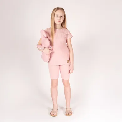 Legginsy dziewczęce, kolarki, różowe, Nicol