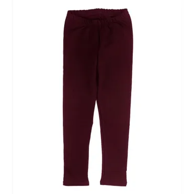 Legginsy dziewczęce, ocieplane, bordowe,Tup Tup