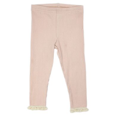 Legginsy dziewczęce, prążkowane, beżowe, Nicol