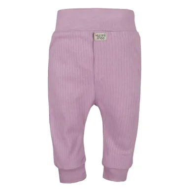 Legginsy dziewczęce, prążkowane, fioletowe, Eevi