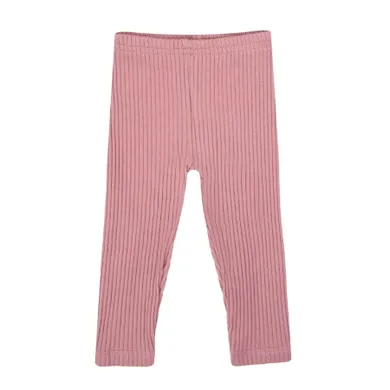 Legginsy dziewczęce, prążkowane, różowe, Nicol