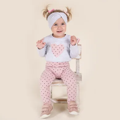 Legginsy dziewczęce, różowe, Nicol