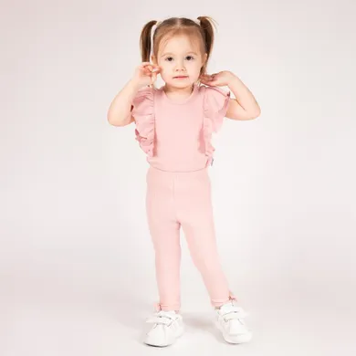 Legginsy dziewczęce, różowe, Nicol