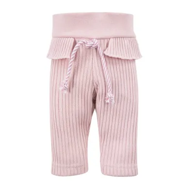 Legginsy dziewczęce, sweterkowe, różowe, Eevi