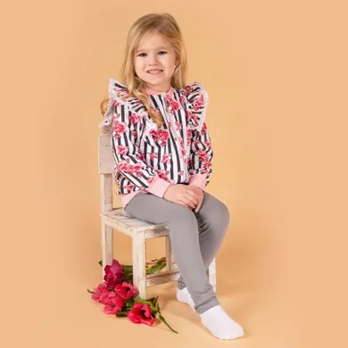 Legginsy dziewczęce, szare, Nicol