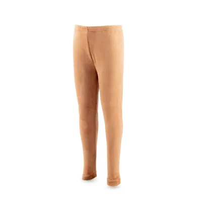 Legginsy dziewczęce, welurowe, brązowe, Tup Tup