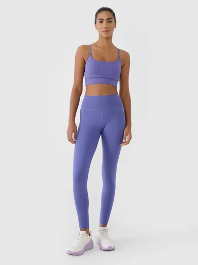 Legginsy funcyjne damskie, niebieskie, 4F