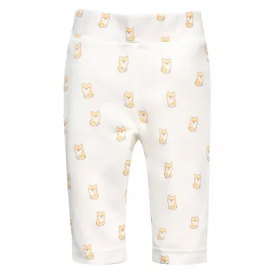 Legginsy niemowlęce, ecru, Pinokio