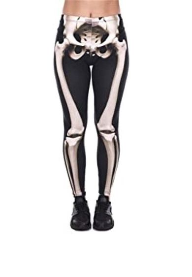 Legginsy, szkielet, kościotrup