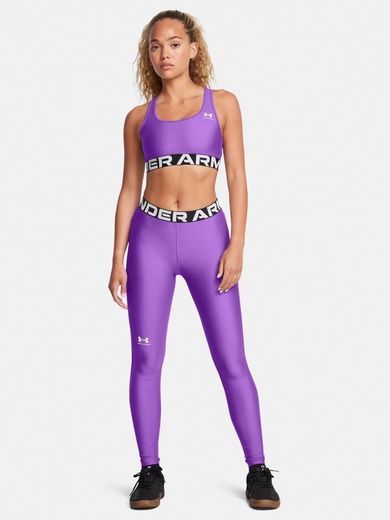 Legginsy termoaktywne damskie, fioletowe, Under Armour