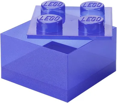 LEGO, Brick 4, pojemnik klocek, transparentny fiolet