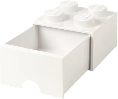 LEGO, Brick 4, pojemnik klocek z szufladą, biały