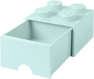 LEGO, Brick 4, pojemnik klocek z szufladą, błękitny