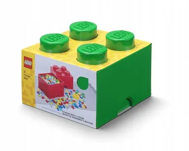 LEGO, Brick 4, pojemnik klocek, zielony