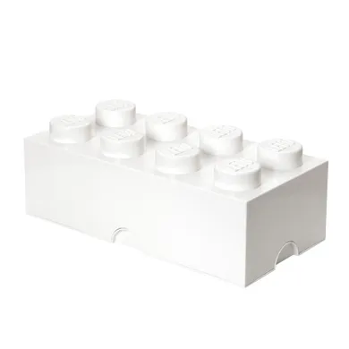 LEGO, Brick 8, pojemnik klocek, biały