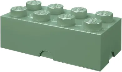 LEGO, Brick 8, pojemnik klocek, oliwkowy