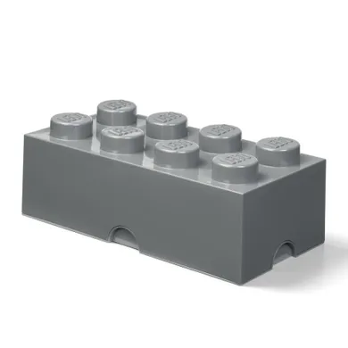 LEGO, Brick 8, pojemnik klocek, szary