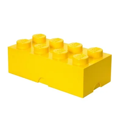 LEGO, Brick 8, pojemnik klocek, żółty